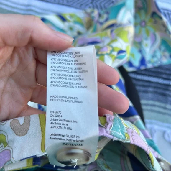 Meave Colette wide leg floral pants size 28 - Picture 10 of 11